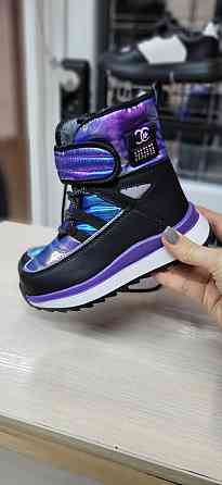 Детские зимние дутики термо сиреневые для девочек 27,28,29 Николаев