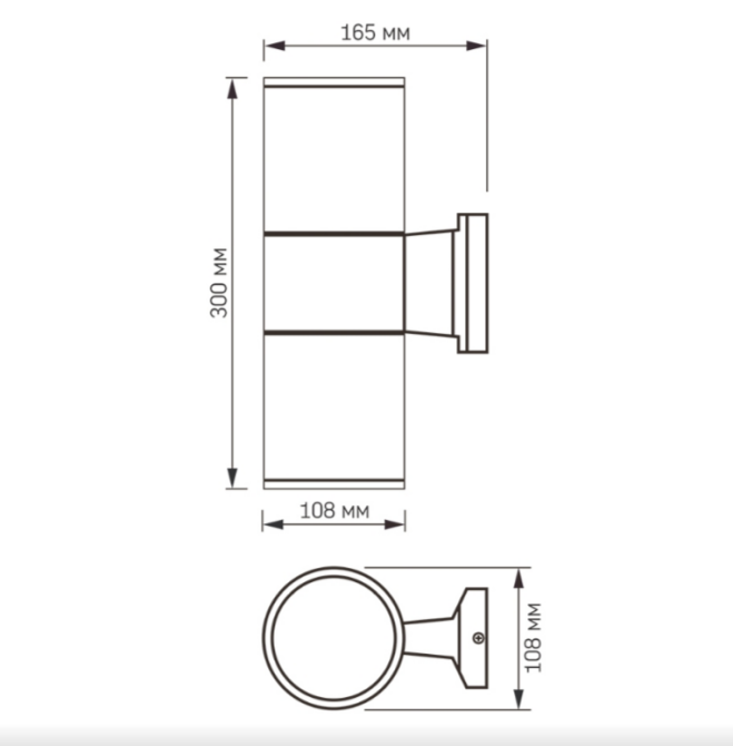 LED Світильник архітектурний VL-AR082G E27*2 220V IP54 Videx Житомир - изображение 2