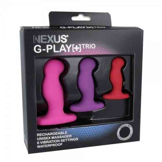 Набір вібромасажерів простати Nexus G-Play Trio Plus, макс діаметр 2,3-3,0-3,5 см, для новачків Sex Aura Київ