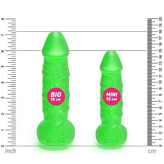 Крафтовое мыло-член с присоской Pure Bliss MINI Green, натуральное Sex Aura Киев