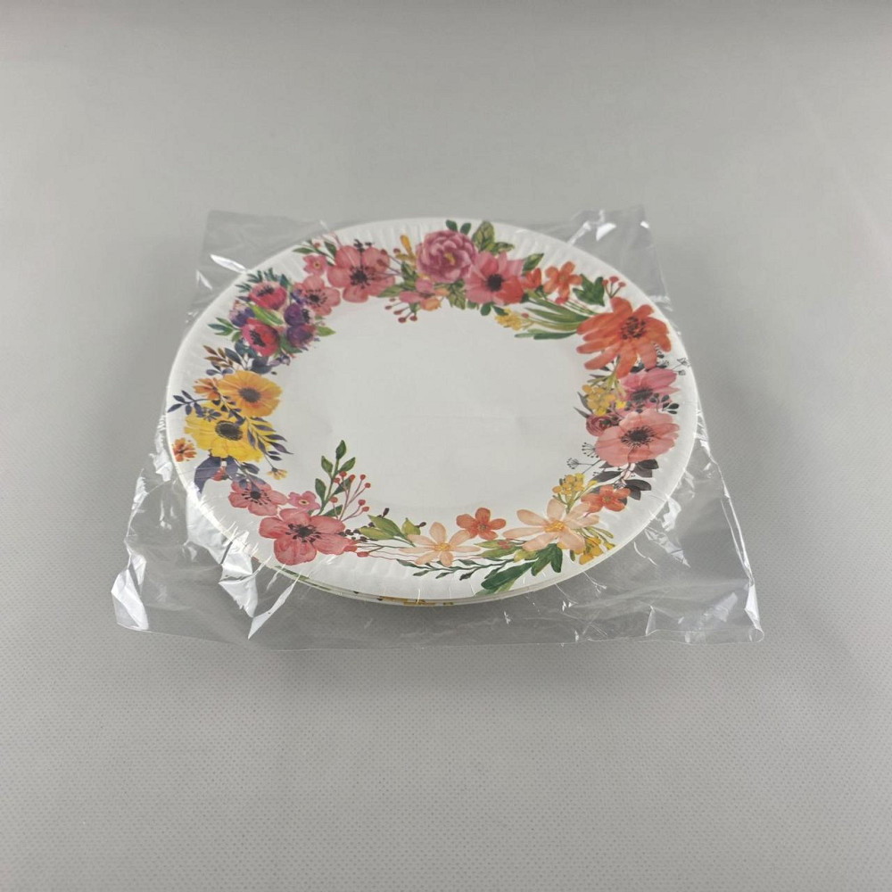 Тарелка бумажная 23см