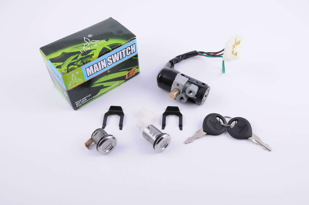 Замок зажигания (комплект) скутер Хонда Дио AF18/27 (5 проводов) Мукачево - изображение 1