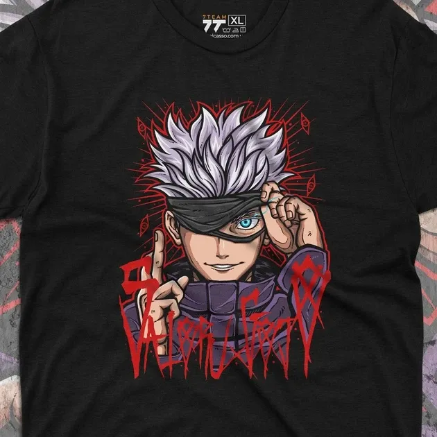 Футболка для подростка мальчика с принтом Магическая Битва Сатору Годжо 3 Размер 160 Anime10536 Днепр - изображение 4