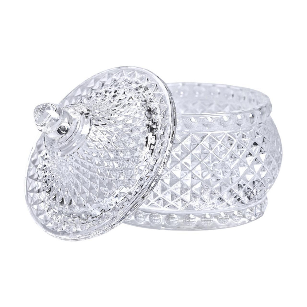 Цукерниця скляна з кришкою Ø 8 см кругла HP-YH-4 Київ - фото 4