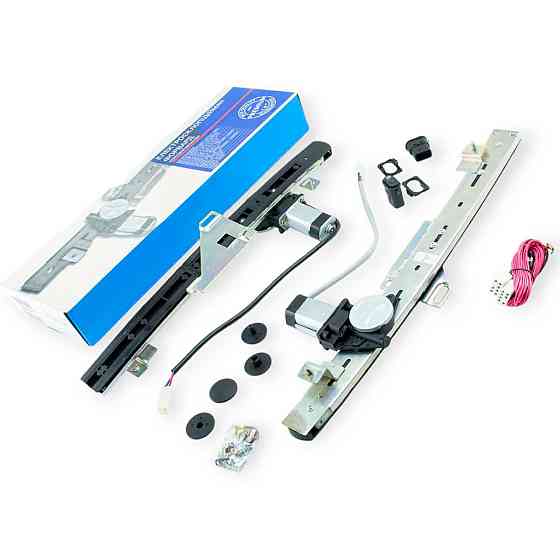 Стеклоподъемник 21099, 2114, 2115 передний электро реечного типа с мотором (к-кт 2 шт, кнопки, проводка) 33 2109, Мукачево