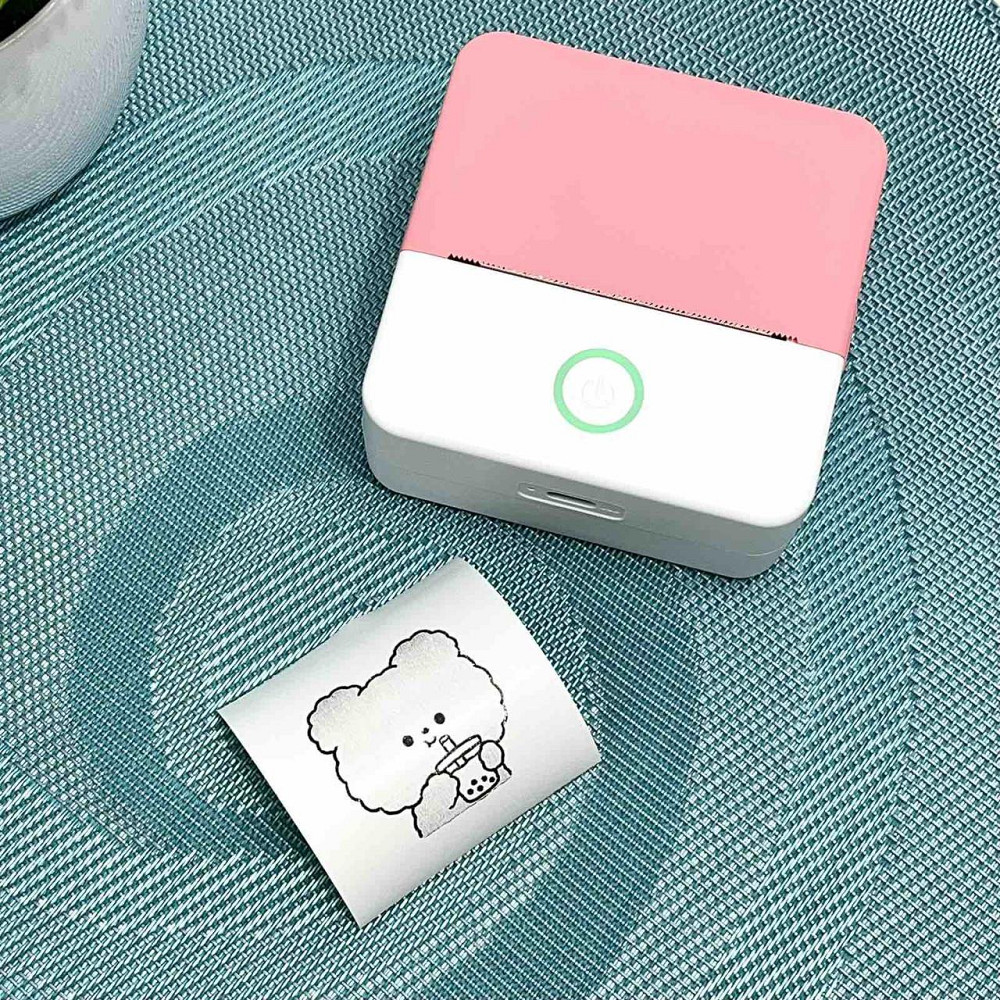 Принтер-міні дитячий портативний друк зі смартфона Рожевий (C 65320) Чернігів - фото 7