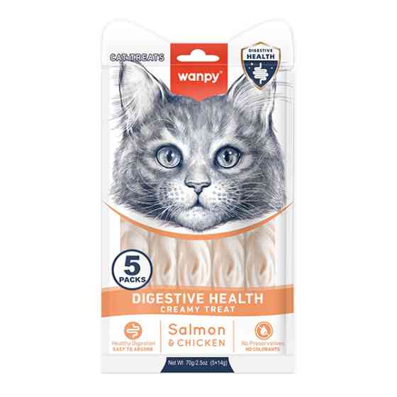 Wanpy Functional Creamy Lickable Treat Digestive Health ВАНПІ ЗДОРОВЕ ТРАВЛЕННЯ функціональні рідкі ласощі для котів із чутливим травленням Київ