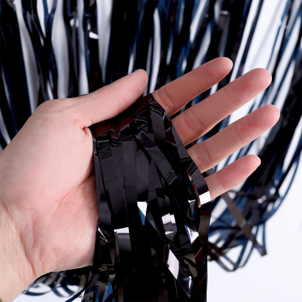 Шторка для фотозони 2 м на 1 м чорний Київ - фото 3