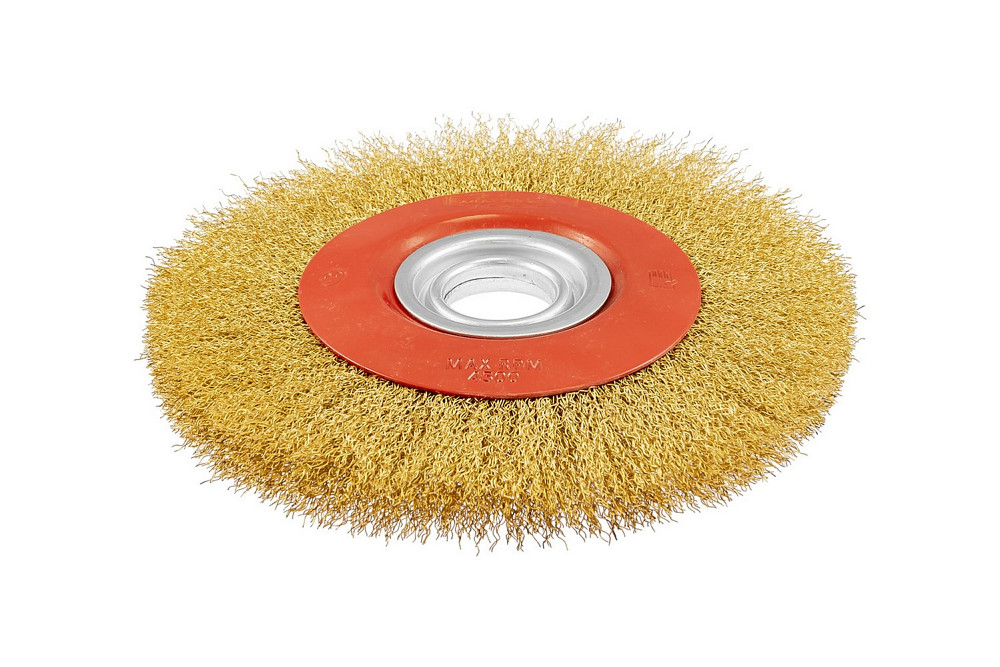 MASTERTOOL Щітка дискова MASTERTOOL з латунованого рифленого дроту Ø 200х32 мм 19-9220 Киев - изображение 5