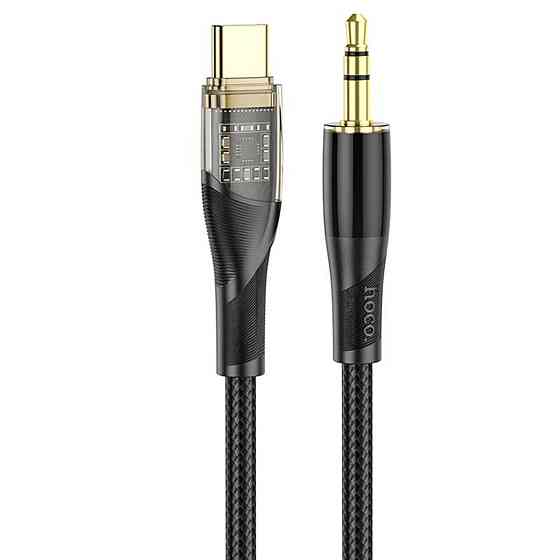 Аудiокабель HOCO UPA25 Transparent Discovery Edition Digital audio conversion cable Type-C Black Киев