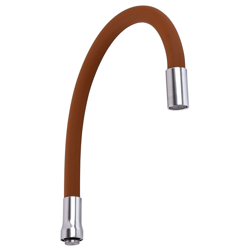 Вилив змішувача GLR-BROWN-55 для кухні Гофрований, силікон Коричневий , 3/4″ВН Тернополь - изображение 1