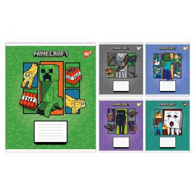 Тетрадь Yes Minecraft Arrows А5 24 листа клетка (767575) Винница