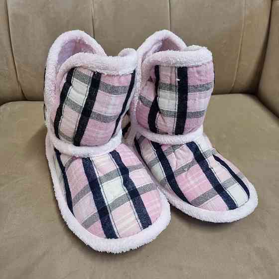 Женские Сапожки для дома в клеточку - Розовый Nicoletta 304-2 37-38 Киев