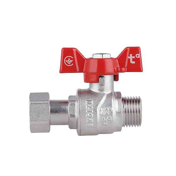 Кран кульовий із накидною гайкою Thermo Alliance Forte 1/2" ВЗ для води прямий SF261W15 Київ