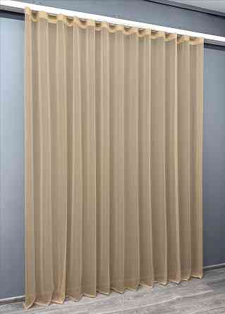 Тюль VR-Textil н134 Шифон однотонний Карамельний 400х250 см (41-101) Київ