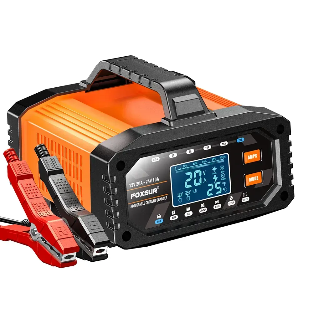 Зарядний пристрій FAC-200 (12 V 20 А — 24 V 10 A) з режимом блока живлення (Жовтогарячий) Вінниця - фото 1