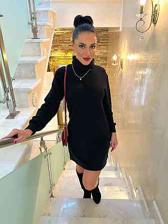 Тепла сукня з розрізами "Kleo" оптом | Батал | Розпродажа моделі Київ