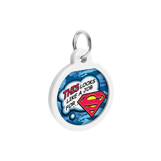 Адресник для собак и кошек металлический WAUDOG Smart ID с QR паспортом, рисунок 