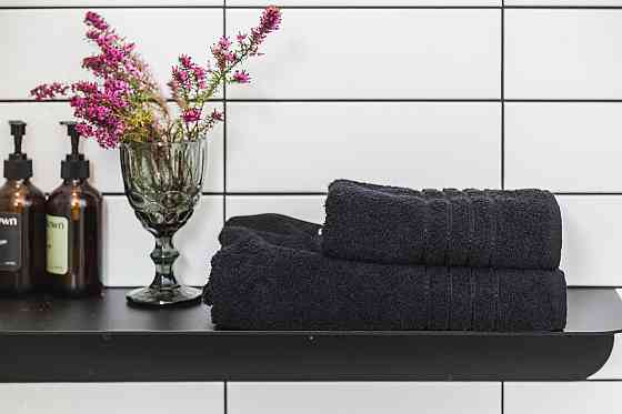 Ecotton Рушник Ecotton 50х90 см махровий високої щільності 420 г/м² чорний Black Киев