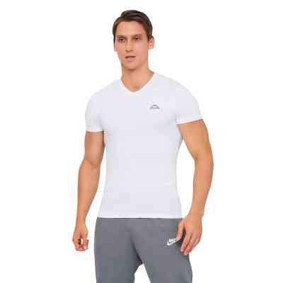 Футболка Kappa T-shirt Mezza Manica Scollo V K1311 Bianco білий M (8052394813911) Вінниця