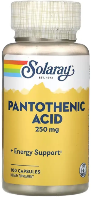 Пантотеновая кислота Solaray Pantothenic Acid 250mg 100 капс Киев - изображение 1