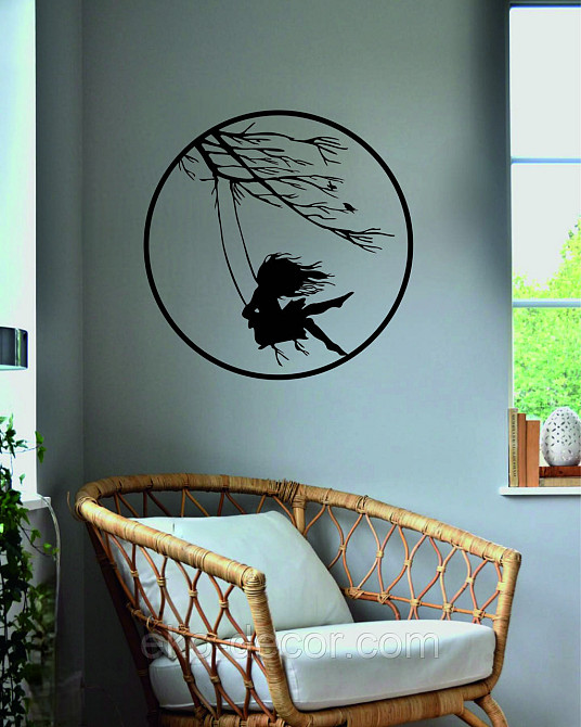 Декоративне настінне Панно «Дівчинка та голуб» Декор на стіну Київ - фото 7