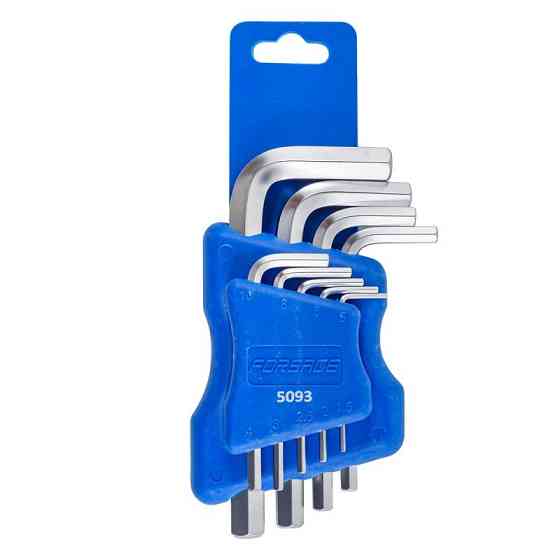 Набір ключів Г-подібних 6-граних, 9пр. (1.5, 2, 2.5, 3-6, 8, 10мм), в пластиковому тримачі Одеса