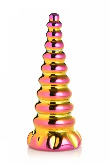 Фентезійний фалоімітатор Creature Cocks Twilight Rainbow Glass Dildo Львів - фото 1