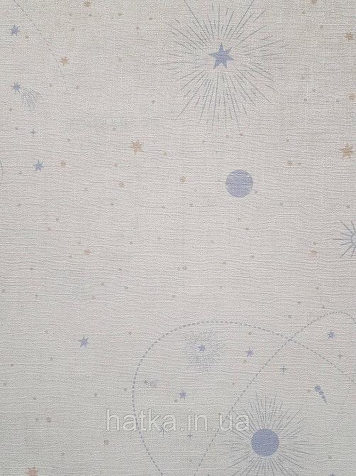 Обои винил на флизелине AS Creation Mia and Paul 0.53х10 детские небо звезды планеты созвездия серые на белом Киев - изображение 2