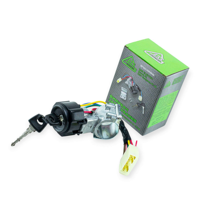 Замок запалювання ГАЗ 3302, 2217, 2705, 3221 зі скобою (7 контактів) Мукачево - фото 1