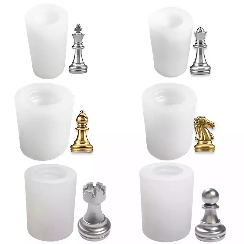 Молд Шахматы 6 штук серый Киев - изображение 5