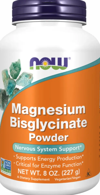Магний бисглицинат NOW Foods Magnesium Bisglycinate Powder 250мг 227 г Киев - изображение 1