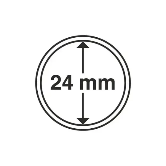 Капсула для монет 24мм для 10 гривень 2022,2023р для монет серії Збройни Сили України Полтава