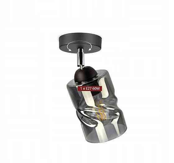 SIRIUS Люстра декоративна Sirius S4944-1 BK+SM з поворотнім механізмом Київ