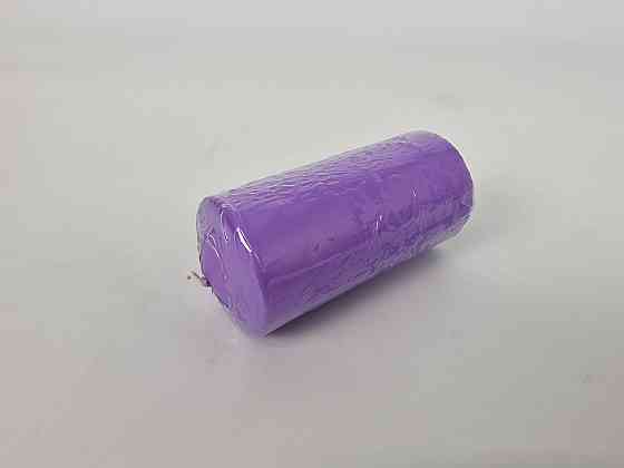 Цветная Цилиндр парафиновая свеча (50/100) ФИОЛЕТОВАЯ крашеная  внутри белая (1 шт) Харьков