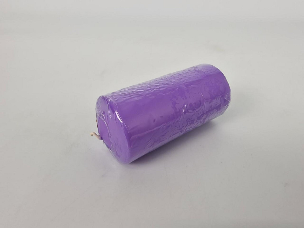 Кольорова Циліндр парафінова свічка (50/100) ФІОЛЕТОВА фарбована всередині біла (1 шт.) Харків - фото 2