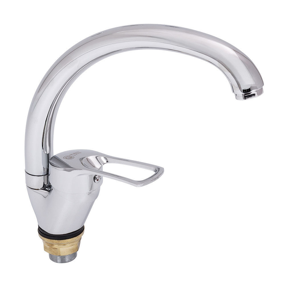Смеситель s43 Ø40 для кухни гусак ухо на гайке TAU SM-4B144C (9843140) Киев - изображение 5