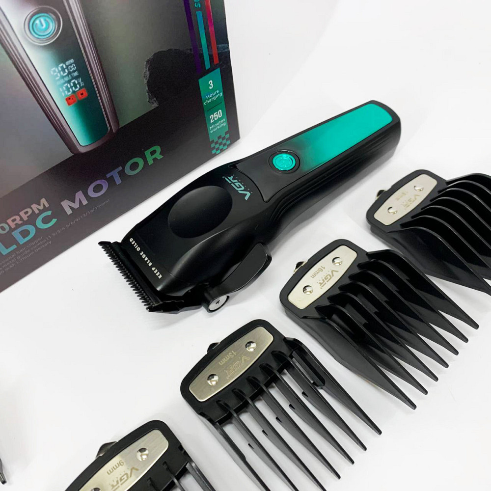 Електрична машинка для стрижки VGR, Електрична машинка з насадкою для бороди, Професійна електробритва EH-26 Київ - фото 7