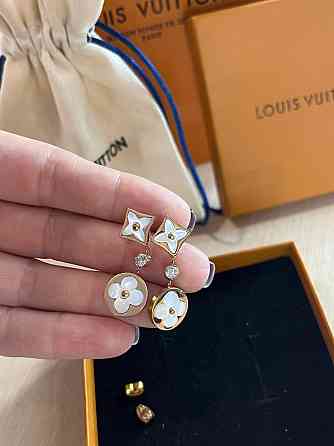 Луї Віттон сережки/Louis Vuitton сережки з кулонами Одеса