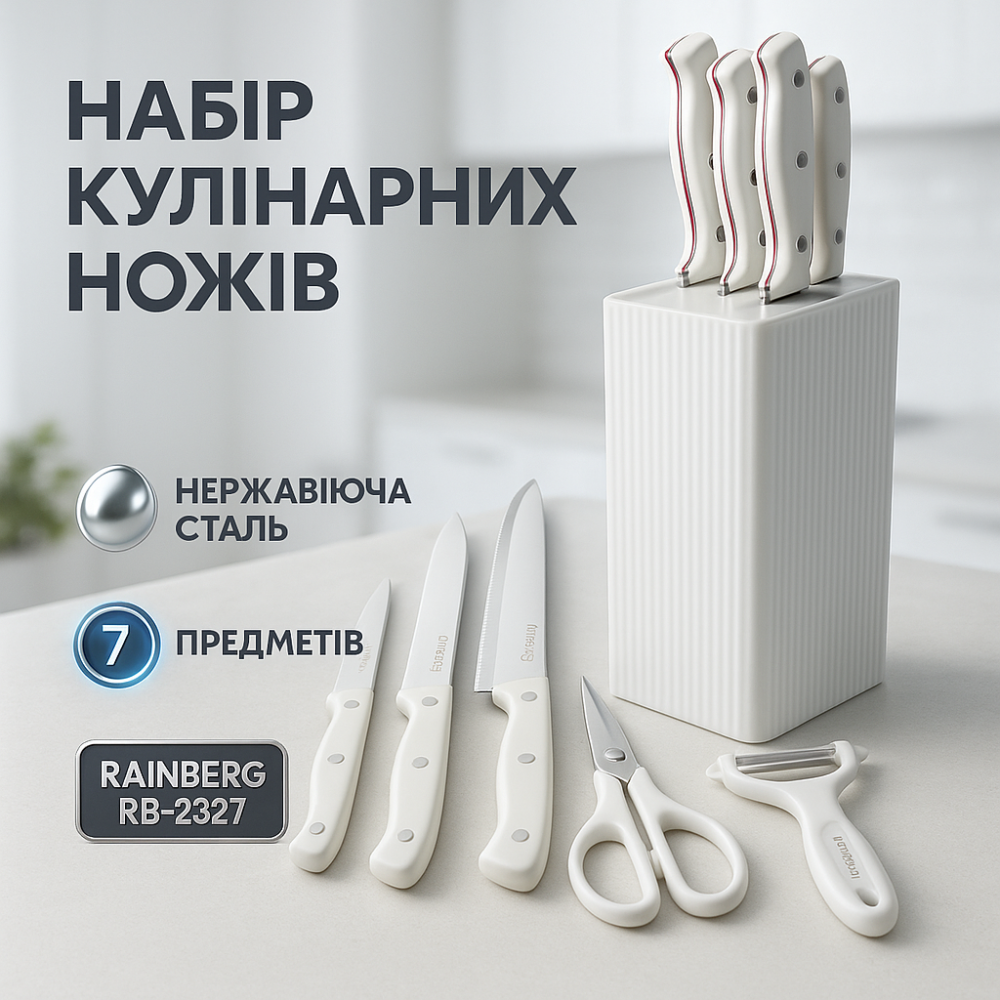 Кухонные ножи из хорошей стали, Набор кухонных ножей премиум, Наборы ножей, Кухонные ножи для нарезания BM-12 Львов - изображение 3