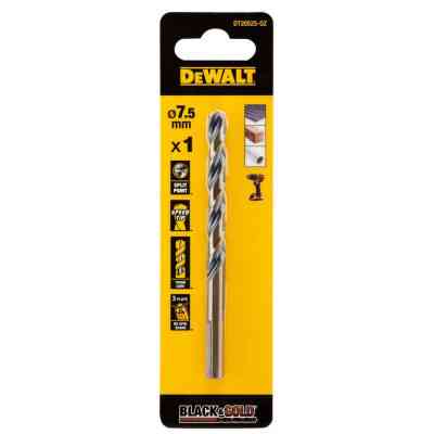Свердло DeWALT по металу Black &amp; Gold, HSS-G, 7.5 х 109 х 69 мм (DT20525) Вінниця