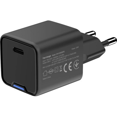 Зарядний пристрій ColorWay GaN Mini 25W PD Port PPS USB-C black (CW-CHS052PD-BK) Вінниця - фото 11