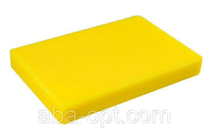Дошка обробна пластикова жовта 44 х 30 х 5 см (шт) Одеса - фото 1