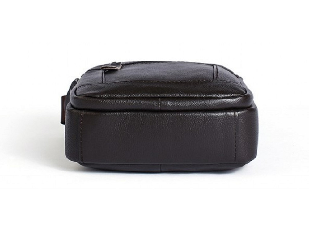 Мужская барсетка 18х21х7, кожаная сумка планшетка через плечо Tiding Bag SK N5386 черная Каменское - изображение 10