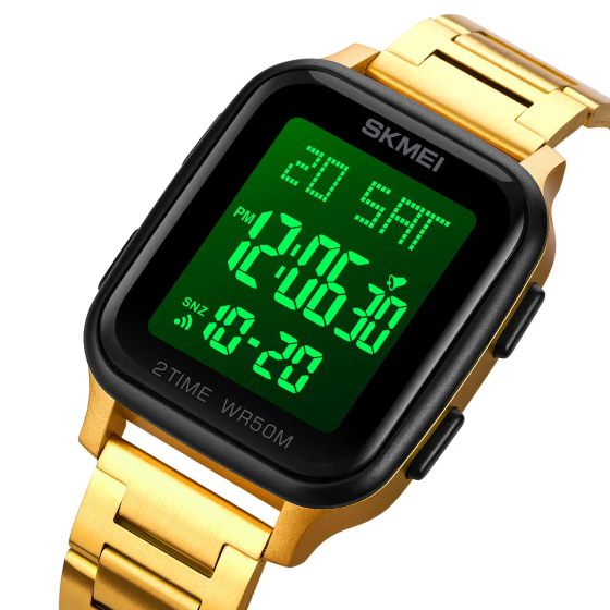 Чоловічий наручний годинник Skmei 1859 на браслеті (Золотий) Київ