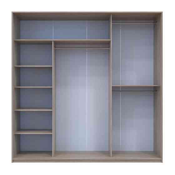 Шафа-купе трьохдверна Doros Сіті Лайт 225х60х225 см Дуб сонома (DRS-011099) Дніпро