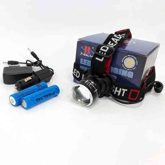 Головной фонарь для активного отдыха X-Balog BL-T09B-P90, Мощный аккумуляторный фонарик на голову EA-17 Ивано-Франковск