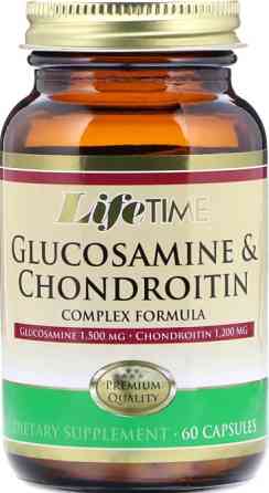 Глюкозамін хондроїтин для суглобів LifeTime Vitamins Glucosamine & Chondroitin 60 кап Київ