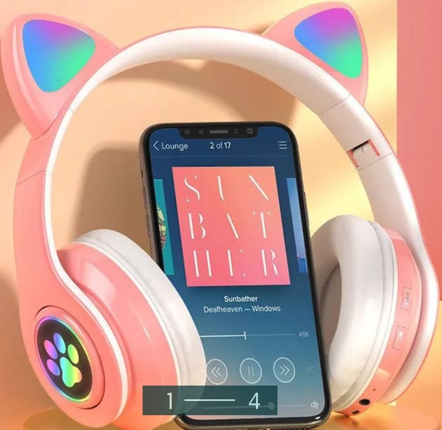Безпроводные Наушники: LED c кошачьими ушками CAT STN-28.Bluetooth Харьков - изображение 1