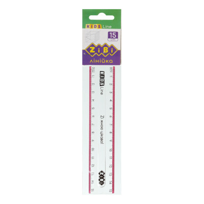 Лінійка ZiBi Kids Line 15см з рожевою смужкою, блістер (ZB.5606-10) Вінниця - фото 1